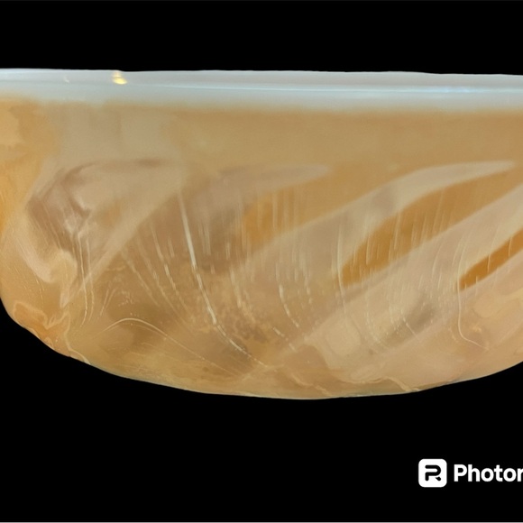 Anchor Hocking Fire King Copper Tint Swirl Casserole Dish - Picture 4 of 5